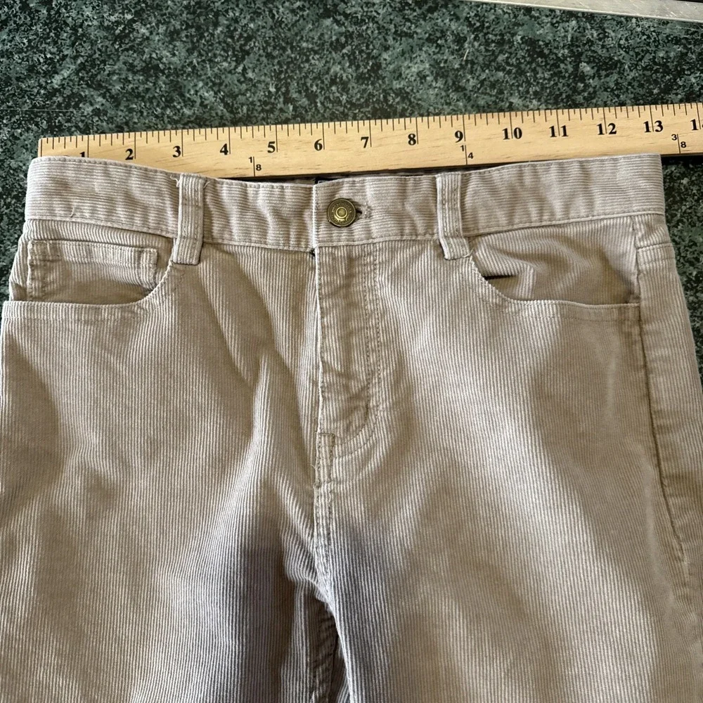 Vineyard Vines‎ Girls Size 12 Corduroy Pants Beige Adjustable Waistband Preppy